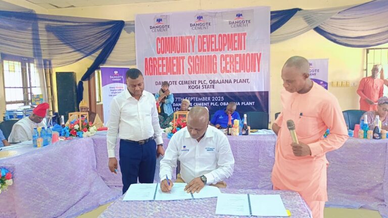 Dangote Cement Obajana, Jakura Community, Seal Landmark Development Pact